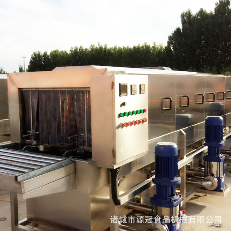 厂家供应菜萝清洗机 物流筐洗筐机 广东胶箱隧道式洗箱机厂家