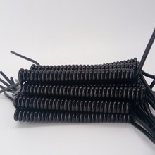廣西抽線加工廠家直銷多芯 PU彈簧線電話設備遙控儀器彈簧線
