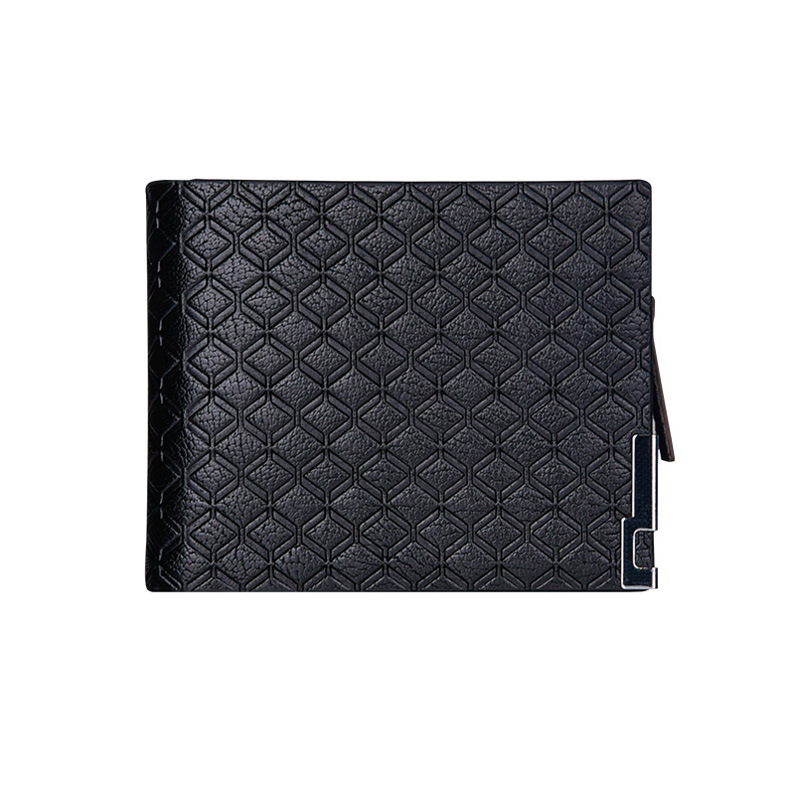 Cartera Para Hombre Con Múltiples Ranuras Para Tarjetas Cartera Corta De Negocios A Cuadros Horizontal Monedero Con Cremallera Cartera Cartera Para Hombre Tarjetero display picture 15