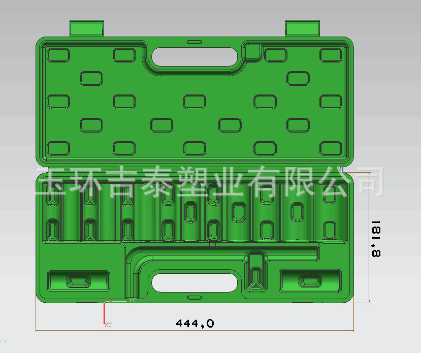 吹塑厂家直销 16pcs套筒工具箱 套筒吹塑工具箱 吹塑工具箱