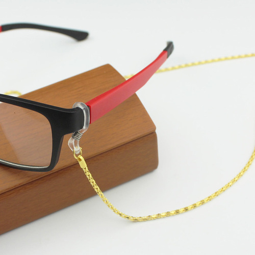Metal glasses chain, hollow glasses rope lanyard, anti-slip, anti-falling protective rope, adjustable eye accessories wholesale