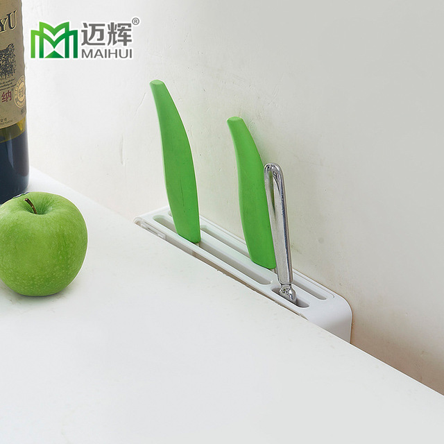 Mai Fai nhà hàng bếp sáng tạo cung cấp đa chức năng dao nhà bếp bằng nhựa màu xanh lá cây tháp pháo lưu trữ Dao và kéo