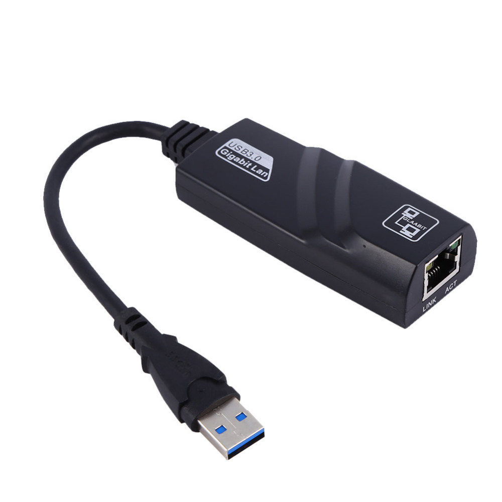 USB3.0千兆单网卡RTL 10M/100M/1000M 免驱以太网卡USB转RJ45