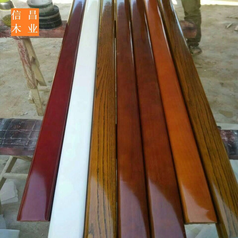 廠家批發工程扶手實木馬蹄形樓梯扶手工程實木欄杆圓扶手可以定尺