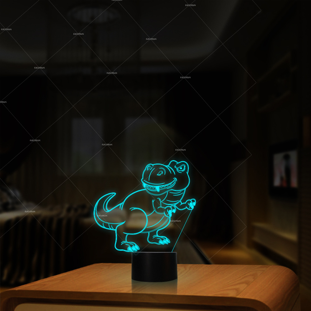 跨境新款恐龙小夜灯批发 电子产品礼品床头灯 3D LED灯FS-3119