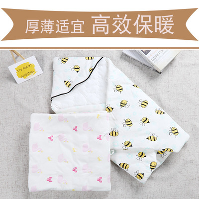 baby Cuddle Newborn spring and autumn summer children 0-6 A month pure cotton Blankets Newborn child Blanket ventilation keep warm