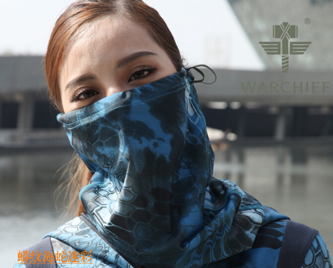 Bufanda de camuflaje táctico bufanda de equitación al aire libre variedad multifuncional bufanda mágica elástica a prueba de arena sombrerería