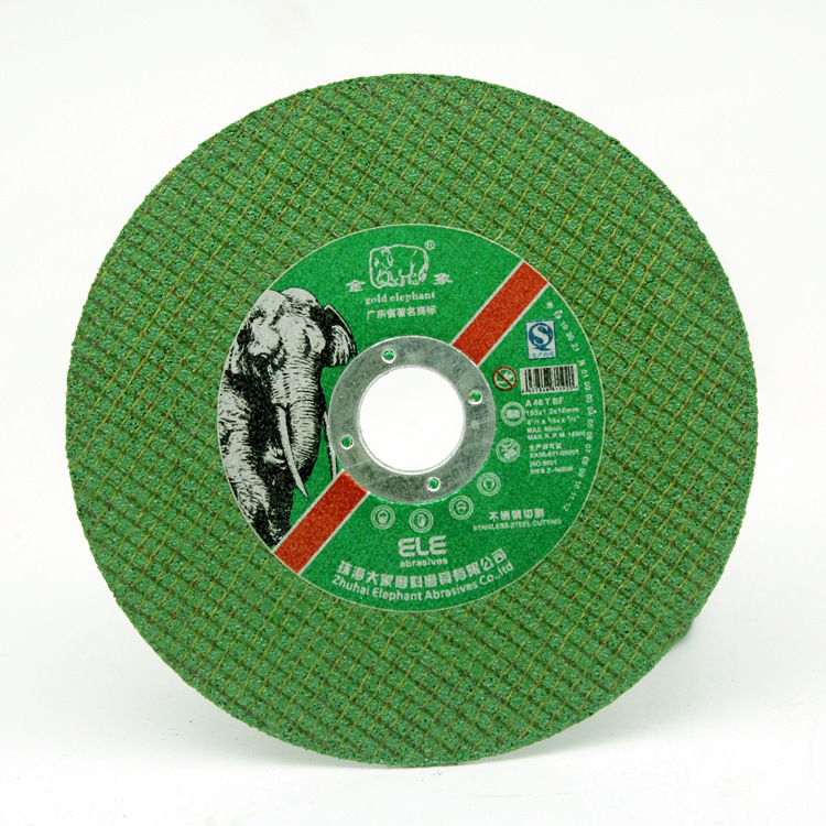 厂家直销100双网不锈钢绿色金属砂轮片超薄角磨机打磨树脂切割片|ru
