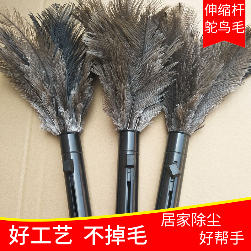厂家直销除尘清洁家用鸵鸟毛掸子  家用鸡毛掸子扫灰神器