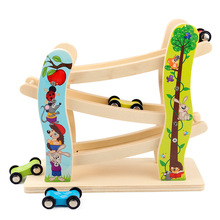 兒童早教益智軌道滑翔玩具車 慣性滑行極速小飛車小氣車賽車1-6歲