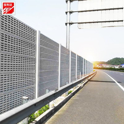 广州厂家定制小区冷却塔隔音屏高铁桥梁铁路高速公路玻璃钢声屏障|ru