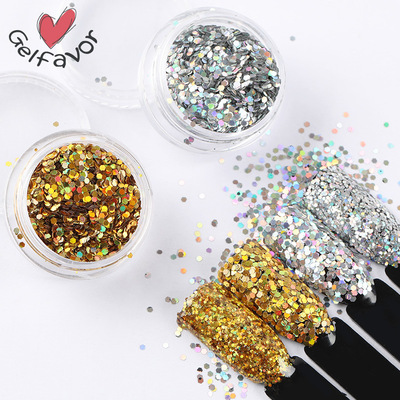 Nail Sequins Laser Flash #10.2mm Laser Silver Nail Jewelry