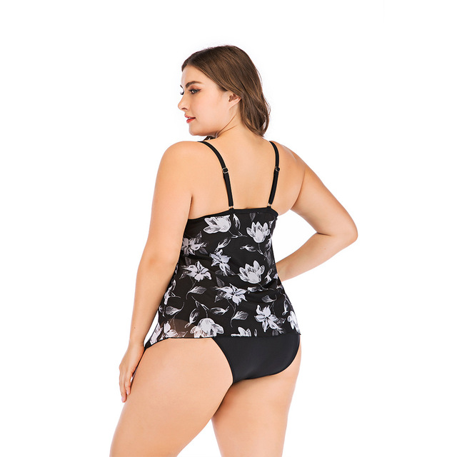 New fattening swimsuit shows slim union cardigan printing 