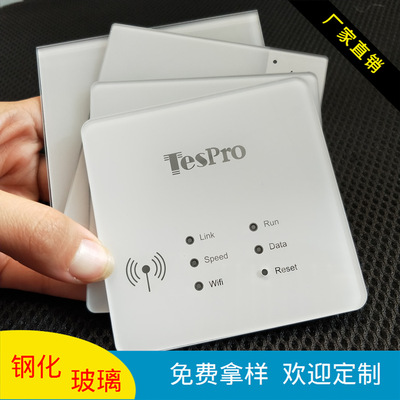 厂家直销定制钢化玻璃 CNC精雕语音控制面板玻璃 普通平板玻璃