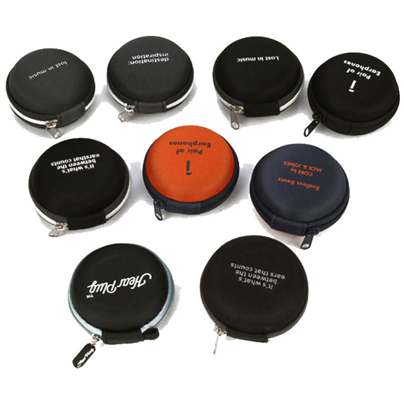 厂家批发EVA小耳机包 防震抗压易携带小零件收纳盒Earphone Case