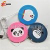 USB heating thermos cushion Creative mini thermal insulation disc round soft glue coaster practical gift