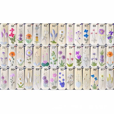 Pressedflower Bamboo Dried flowers bookmark Scenic spot Tourist Attractions Explosive money Bamboo Pure handwork wholesale customized Tassel paragraph