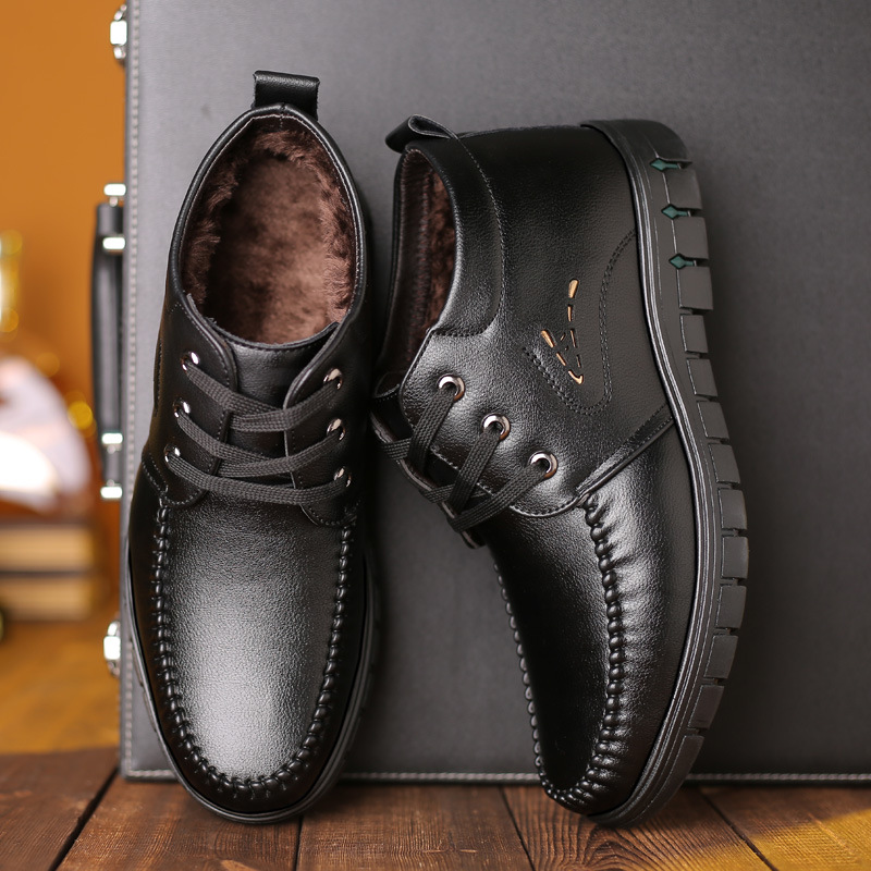 Men's shoes winter British business plus...