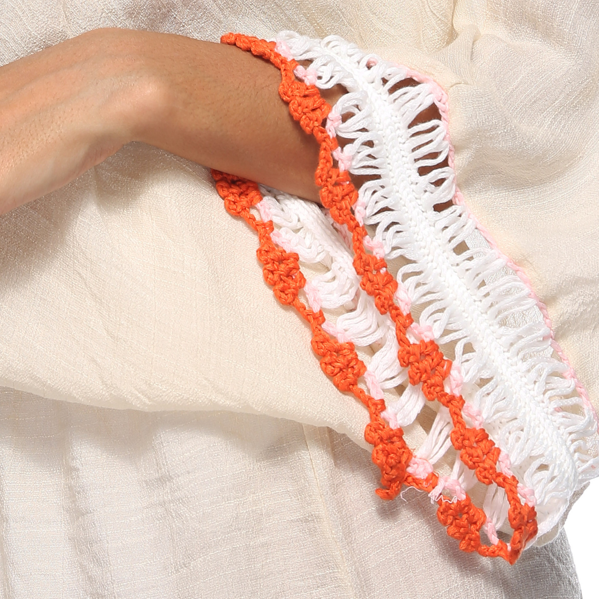 Hand Crocheted Beach Dress V Neck Batwing Sleeves Irregular Hem Sun Protection Cover Up Wholesale Available