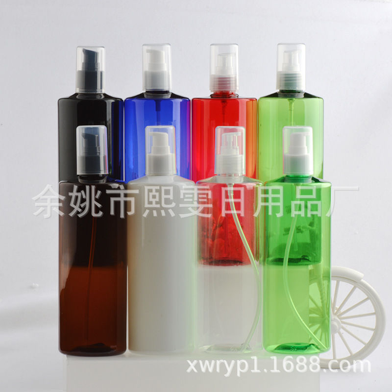 500ml平肩全罩鸭嘴粉泵 pet塑料瓶 化妆瓶分装瓶 沐浴露分装