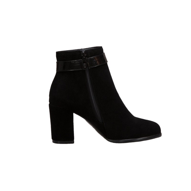 Suede High Heel Ankle Boots 13
