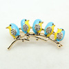 Fashionable accessory, sexy enamel, colorful brooch, European style