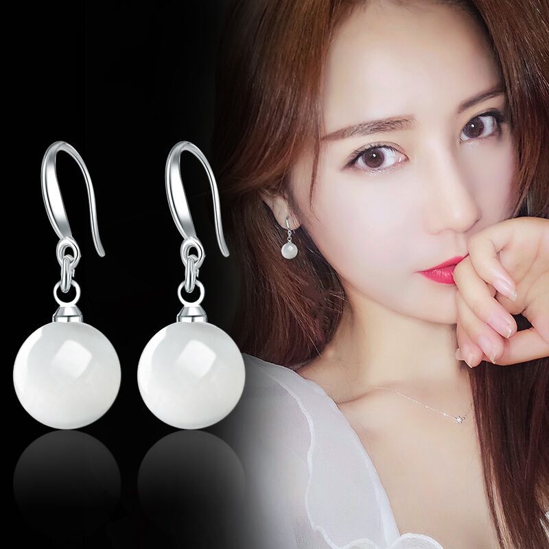 珍珠耳环女气质韩国个性珍珠耳坠长款简约饰品耳钉厂家直销