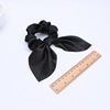 Cross -border solid color hair circle satin cloth art plain ribbon large intestine hair ring sweet disk hair circles milano