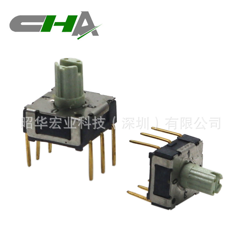 深圳旋转开关7.4X7.4x10档位无柄旋转开关正码反码GARY码旋转开关