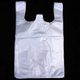 白色透明塑料袋大小号 背心袋超市购物袋 外卖食品打包袋子马甲袋