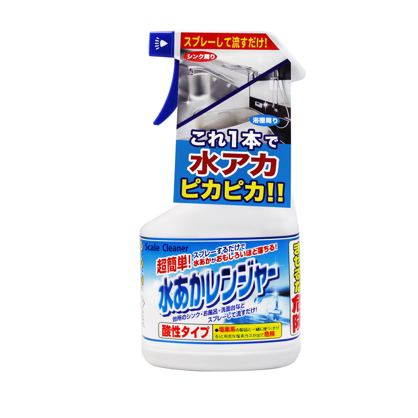 日本原装进口ROCKET多用途清洁剂卫生间浴室玻璃除水垢喷雾300ml|ru
