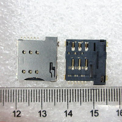 6P SIM Card slot Since the bomb PUSH 6PIN Small deck Phone card slot Original quality