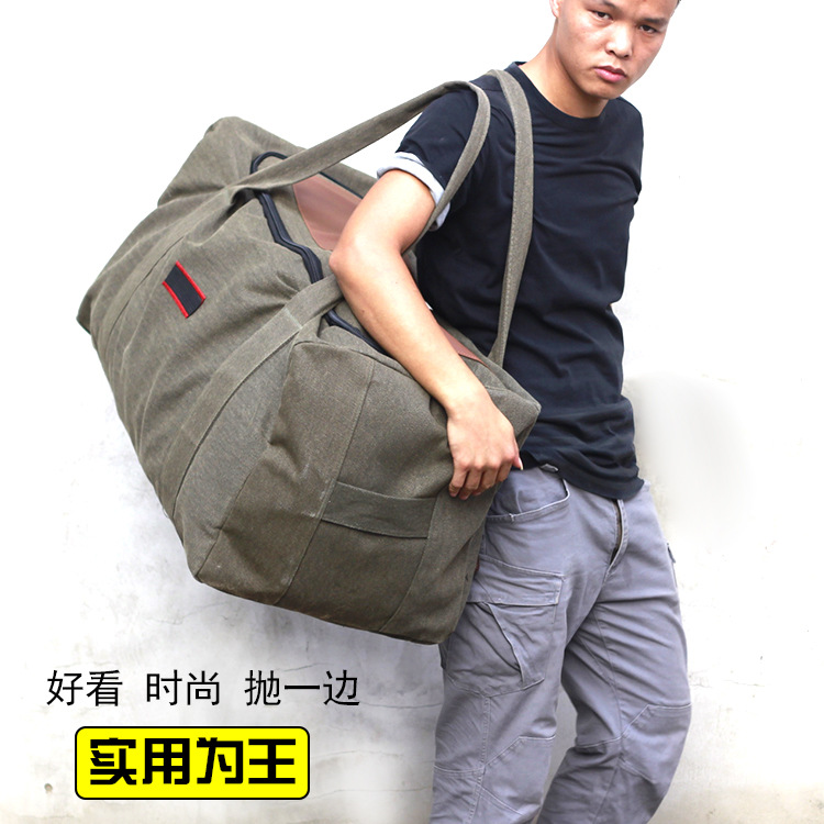 Large-capacity Canvas Hand Luggage Bag Travel Bag Outdoor