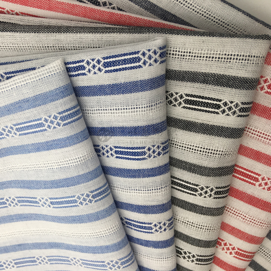 现货供应 全棉提花 色织面料 外贸热卖 时装衬衫 批发 HY416