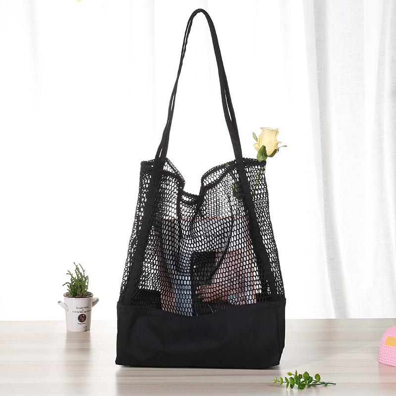 150g Weight Cloth Fabric Type Top Handle Strap Type Women's Casual Solid Color Shopping Bags