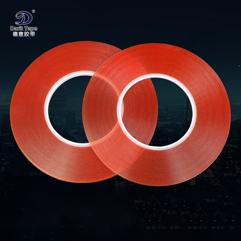 强粘性双面胶带强力透明双面胶粘镜面触摸手机屏幕胶2MM离型膜