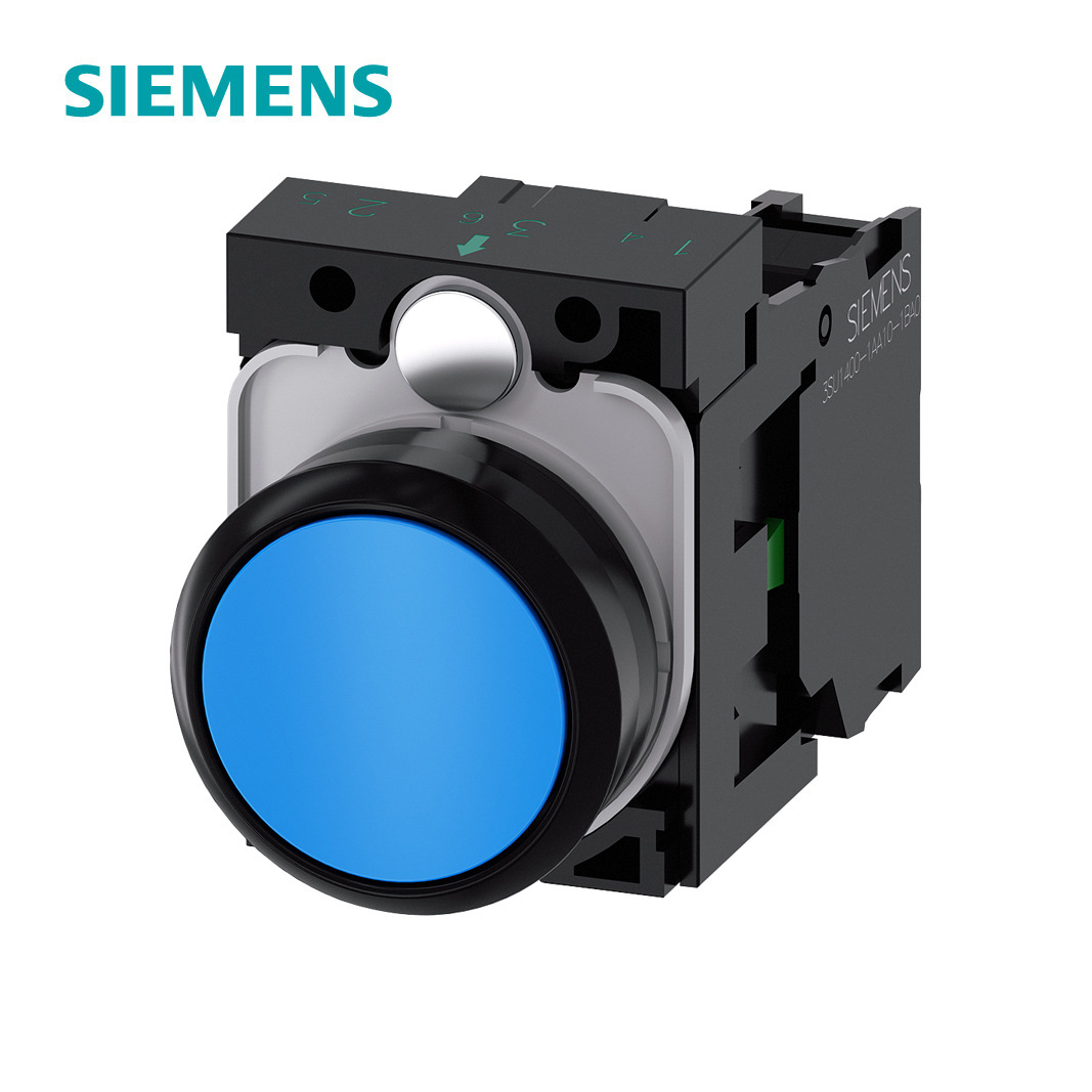 3SU1系列φ22平头塑料按钮蓝色