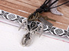 Retro leather necklace, European style, genuine leather, wholesale