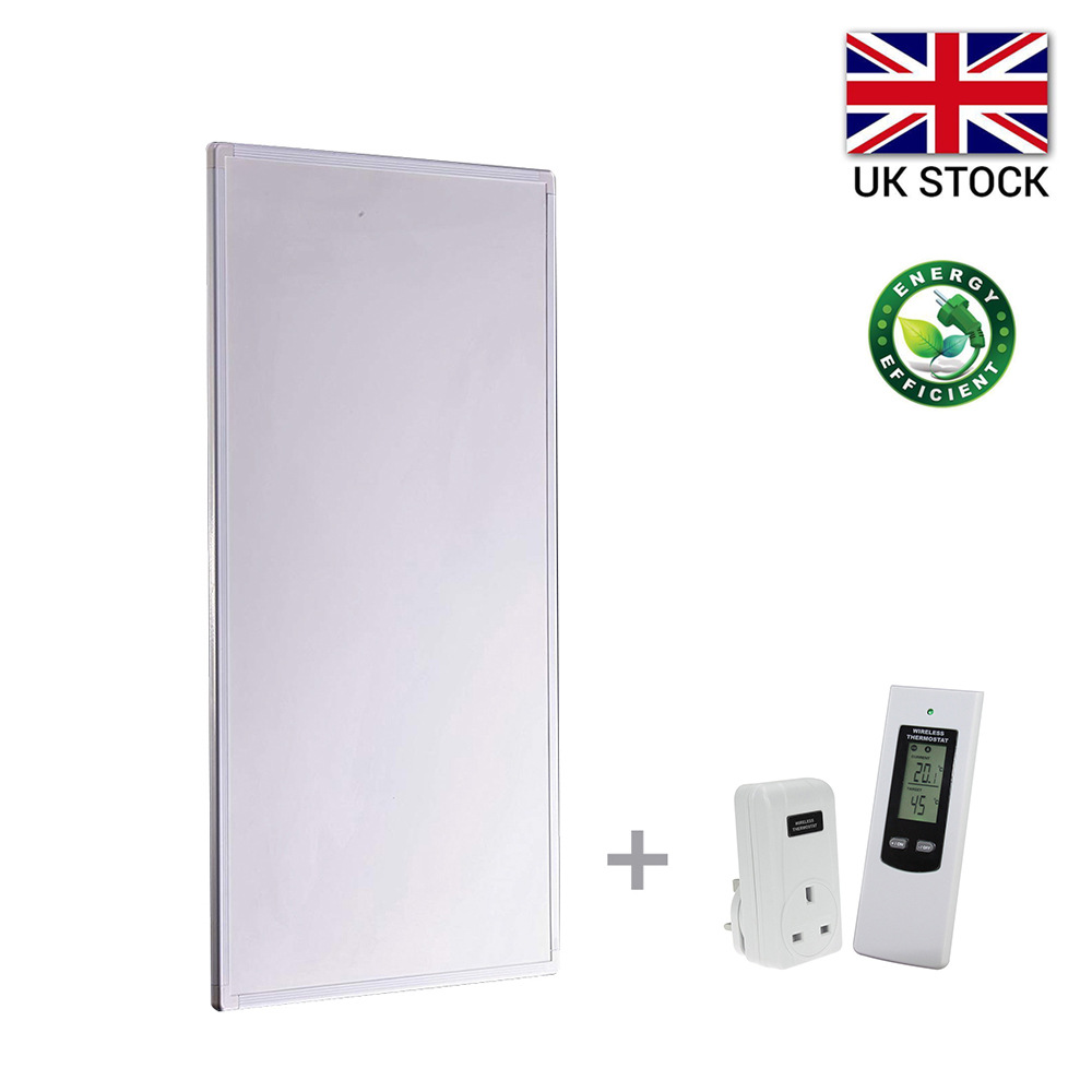 600W Infrared Panel Heater with Thermostat Energy Saving Summer Sale UK
