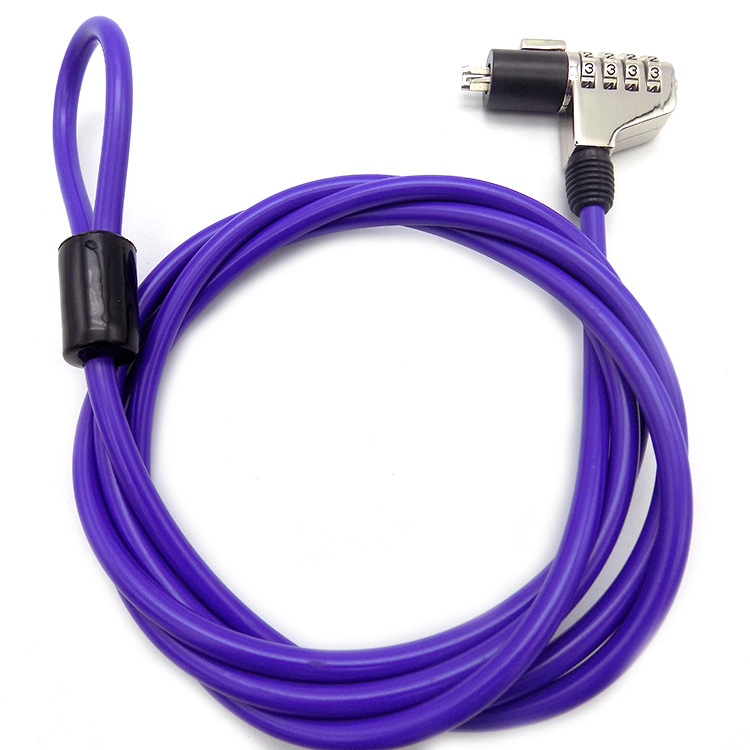 Candado para computadora portátil, candado para computadora con orificio en forma de cuña, candado de combinación de 4 dígitos, nuevo candado para computadora
