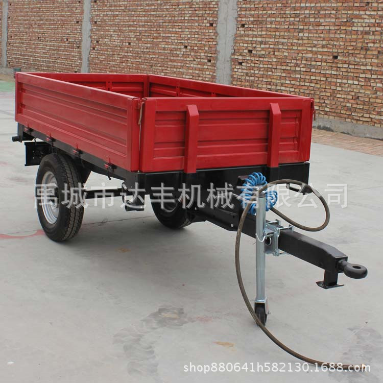 1吨手扶拖斗拖拉机拖车拉货斗子 后斗自卸货斗农用运输车