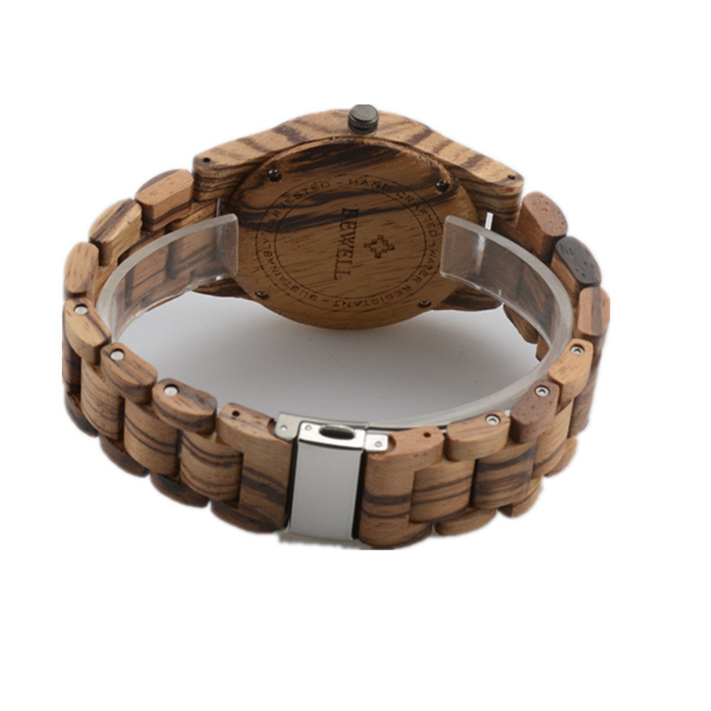 Montre en bois à quartz hommes - Ref 3431824 Image 5