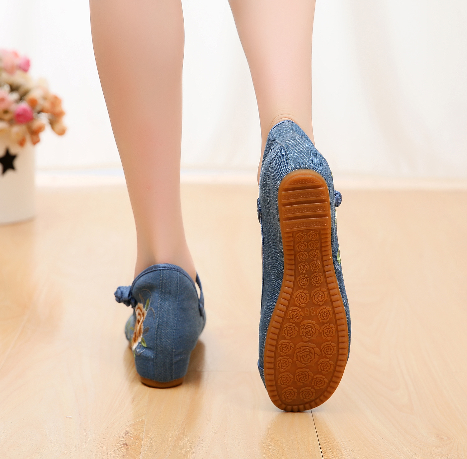 Mocassins femme en Tendon de boeuf - Ref 3347634 Image 26