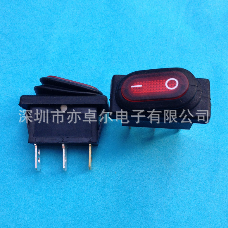 台湾新进 SCI 原装正品船型开关，防水开关，转换开关R13-70带灯