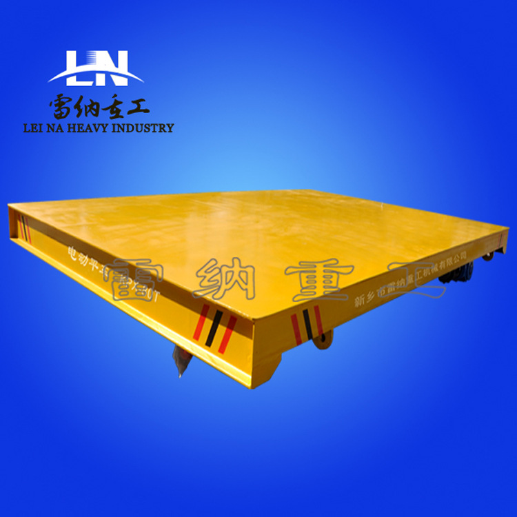 蓄电池电动自动牵引车电动平板拖车 工业轨道运输电动平板车