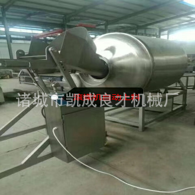 供应GR倾斜自动上料滚揉机|进口真空滚揉机