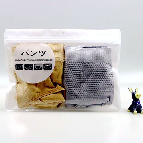 Factory Japanese underwear packaging bags, multiple packs of men's and women's shorts, plastic ziplock bags, plastic wholesale