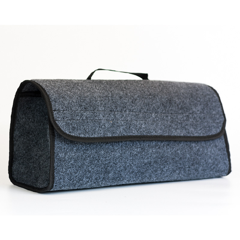 Caja de almacenamiento del maletero del coche suministros de viaje bolsa de almacenamiento multifuncional caja de almacenamiento bolsa de fieltro plegable