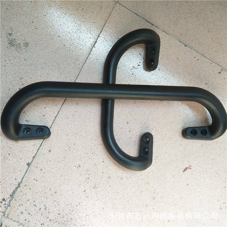 厂家防火pu自结皮耐磨汽车安全扶手配件 聚氨酯发阻燃