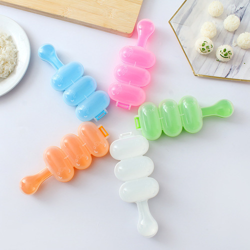 Shake Rice Ball Mold Small Spherical Rice Ball 3-Mold Shake Rice Ball Artifact Rice Ball Mold